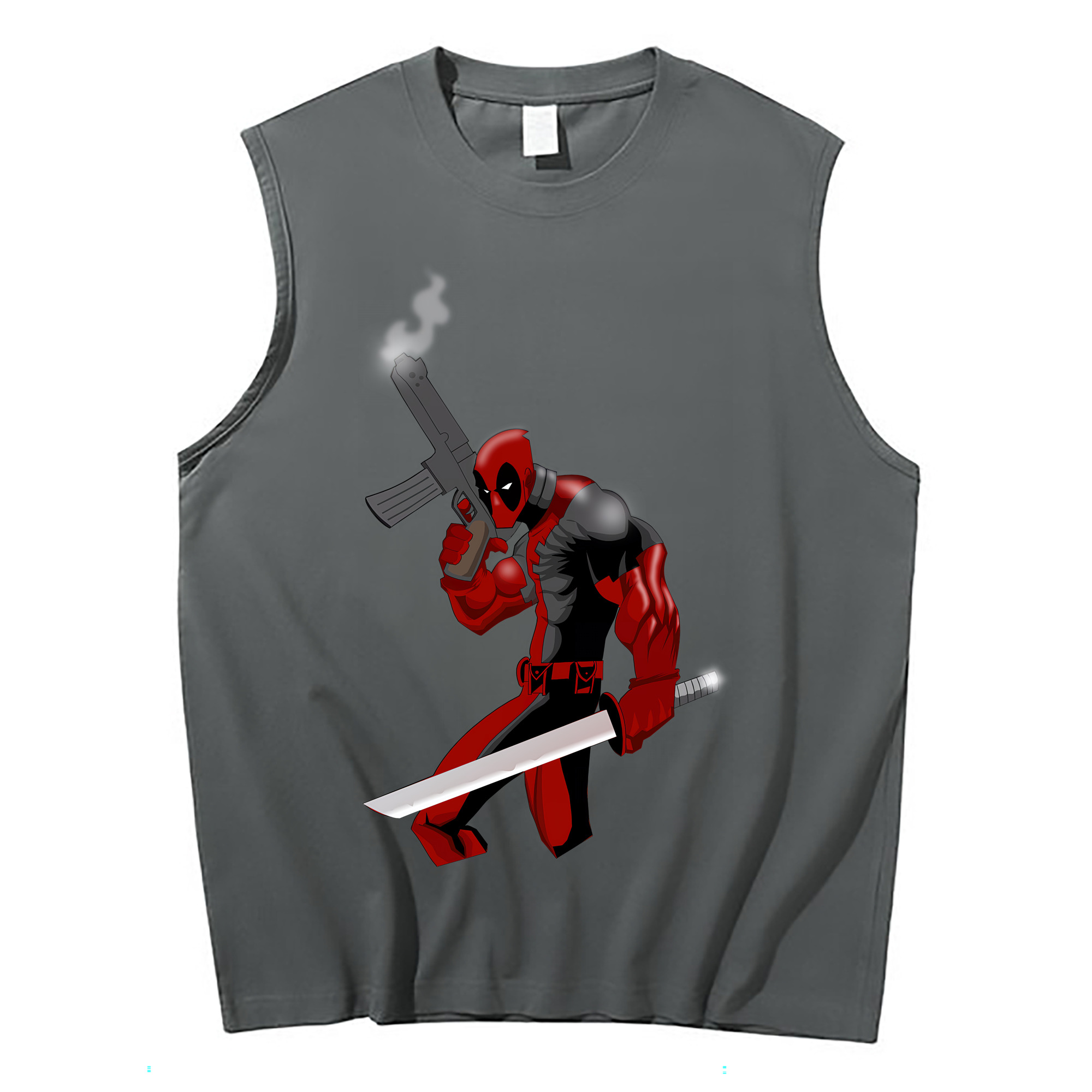 （画像用） Deadpool デッドプール コットン100％タンクトップ（フロントプリント）